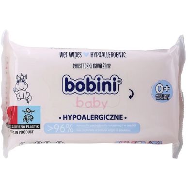 Гіпоалергенні вологі серветки, 60 шт. 0+ Bobini 5900465247413