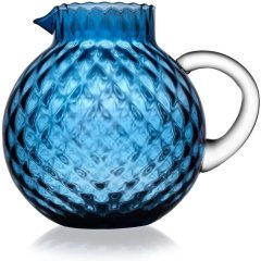 Glu-Ball Глечик синій з прозорою ручкою, V 1,45 л (скло) IVV 8860.1