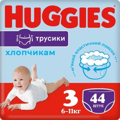 Huggies pant трусики-подгузники jumbo 3 44x2 мальчик 5029053564241 2658481, M