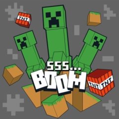 Картина по номерам SANTI Майнкрафт. БУУМ, 25*25см Santi 955474