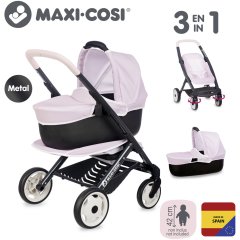 Коляска для куклы Maxi-Cosi 3 в 1. Розовая жемчужина со съемной люлькой, 55x39x64 см 7600253121