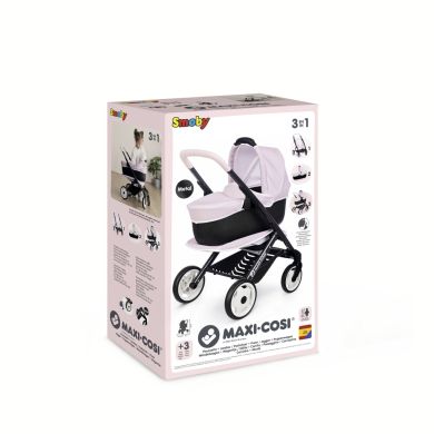 Коляска для ляльки Maxi-Cosi 3 в 1. Рожева перлина зі знімною люлькою, 55x39x64 см 7600253121