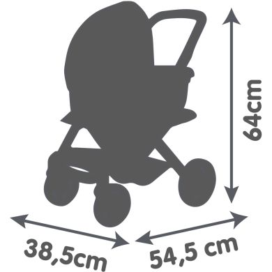 Коляска для ляльки Maxi-Cosi 3 в 1. Рожева перлина зі знімною люлькою, 55x39x64 см 7600253121