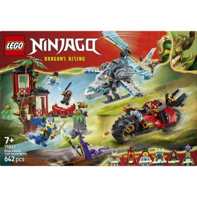 Конструктор LEGO Ninjago Автомобильная битва ниндзя у дома на дереве 71857