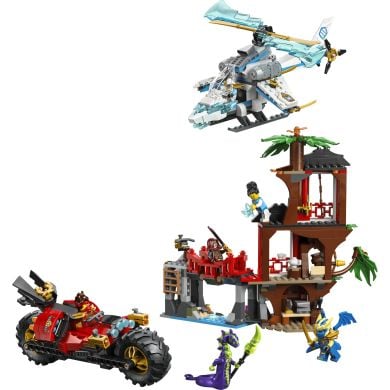 Конструктор LEGO Ninjago Автомобильная битва ниндзя у дома на дереве 71857