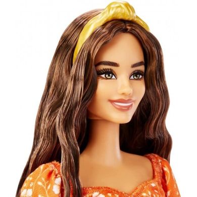 Лялька Barbie Модниця в помаранчевій квітковій сукні HBV16