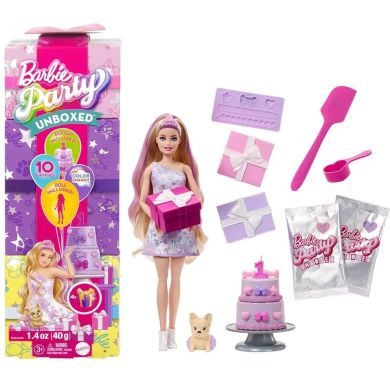 Кукла Barbie Вечеринка-сюрприз в лиловых тонах JFG70