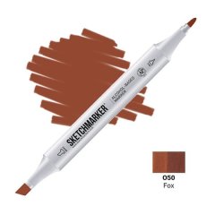Маркер Sketchmarker, колір Лисиця Fox 2 пера: тонке і долото SM-O050