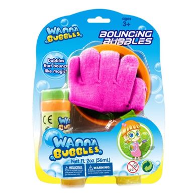 Мильні бульбашки Wanna Bubbles Магічні стрибуни рожевий BB124-2