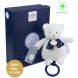Мягкая игрушка-музыкальная с кольцом Мишка белый, 17 см DouDou DC4317