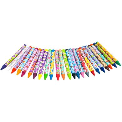 Набір ароматних воскових олівців Scentos Sugar Rush Феєрія кольорів 24 штук 30008