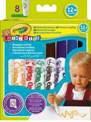 Широкі фломастери Crayola Mini Kids легко змиваються 8 шт 256255.112