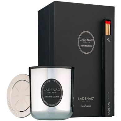 Набор Ladenac Urban Senses Lead Grey AROMATIC LOUNGE свеча 200 г + спички + тарелка Zamak Ladenac 02000100051