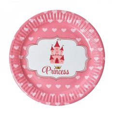 Набор тарелок бумажных Принцесса сердечка 10шт/уп 7038-0043