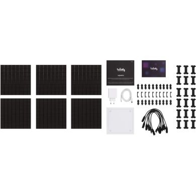 Панель Smart LED Twinkly Squares 1 Starter + 5 Extension RGB IP20 16x16см кабель белый TWQ064STW-07-BEU