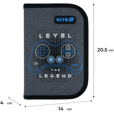 Пенал Kite 1 от., 2 отворот, без наполнения 622 Level UP K26-622-6
