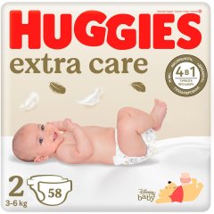 Подгузники Huggies Extra Care 2 (3-6 кг) 58 шт 2590031 5029053578071, 58