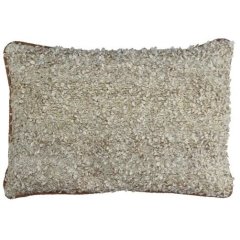 Подушка: поліестер/джут, 60x40 см, бежевий POMAX Brindisi 40646-BEI-15