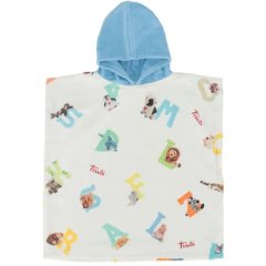 Пончо для купания ALFABETO, 120x130см, цв.210 голубое 19446/AP00