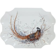 Тарілка для сервірування Sologne "Фазан" 45 см x 36 см Білий GIEN