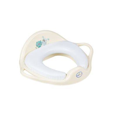 Туалетное сиденье Мягкое Кот и Пес (Кремовой) TEGA BABY PK-020-102