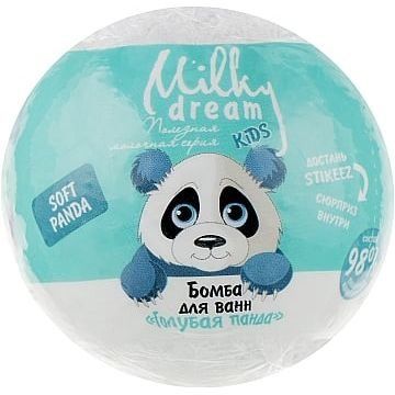 Бомба для ванн kids Голубая панда 100 г, Milky Dream 1711 4820205301711