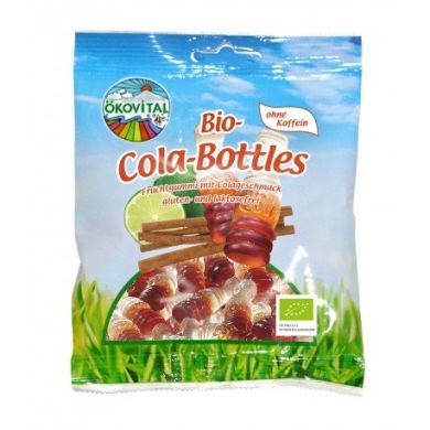 Желейні цукерки Okovital Cola Jelly з кофеїном без глютену та лактози BIO 100 г 26937 4038857116618