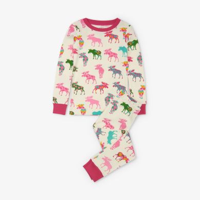Пижама для девочки Patterned Moose/Juniors 10 Hatley PJAWIMO002