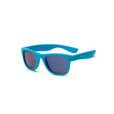 Дитячі сонцезахисні окуляри Koolsun неоново-блакитні серії Wave Розмір: 3+ KS-WANB003