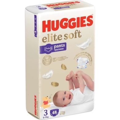 Huggies pant трусики-підгузки Elite Soft Pants 3 48 шт 5029053549293 2659711, 48
