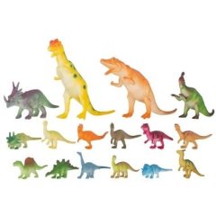 Ігрові фігурки DINGUA набір Динозаври 12 шт у тубусі
