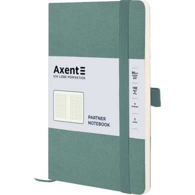 Книга записна Partner Soft Skin,125x195, 96 аркушів, клітинка, с. лаз Axent 8616-48-A