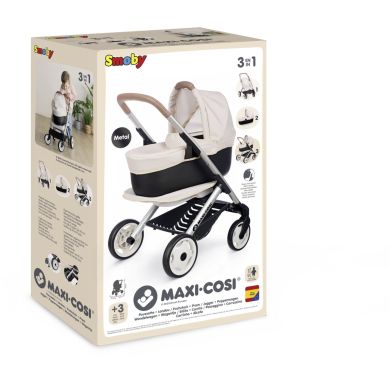 Коляска для куклы Maxi-Cosi 3 в 1. Айвори со съемной люлькой, 55x39x64 см 7600253122