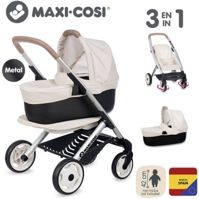 Коляска для куклы Maxi-Cosi 3 в 1. Айвори со съемной люлькой, 55x39x64 см 7600253122