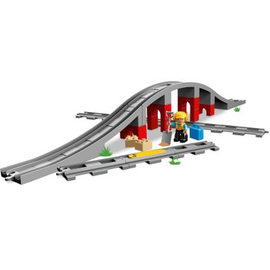 Конструктор LEGO Duplo Town Железнодорожный мост и рельсы, 26 деталей 10872