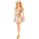 Кукла Barbie Барби Модница в платье с фруктовым принтом HBV15