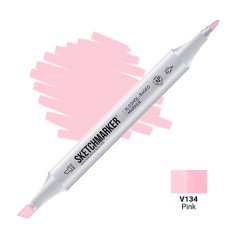 Маркер спиртовой двухсторонний Sketchmarker Pink SM-V134