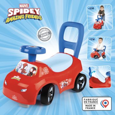 Машина для катання малюка Марвел. Спiдi, 54х27х40 см, 10 мic.+ SMOBY TOYS 720546