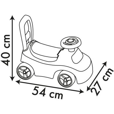 Машина для катання малюка Марвел. Спiдi, 54х27х40 см, 10 мic.+ SMOBY TOYS 720546