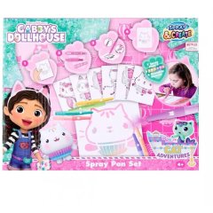 Набор GABBY'S DOLLHOUSE Спрей-ручки с трафаретами GD23364