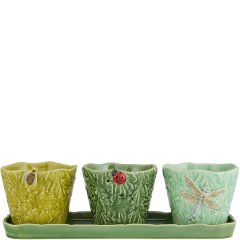 Набор из 3 ваз &laquo;Летучие насекомые&raquo; Bordallo Pinheiro 65019406