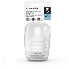 Набор сосок силиконовых, физиологических (медленный поток) Suavinex Suavinex 307042
