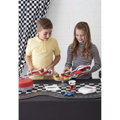 Одноразові фігурні тарілки Talking Tables Party Racer паперові 8 шт. RACE-PLATE-CAR