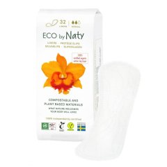 Одноразовые ежедневные гигиенические женские прокладки 32 шт. в упаковке Eco By Naty 176934 7330933176934