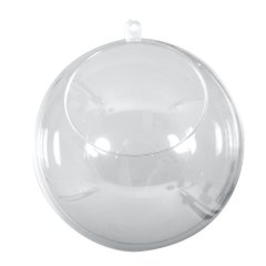 Пластиковый шар Rayher двухкомпонентный с вырезом прозрачный 8 см 1 шт 39475800