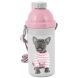 Пляшка STUDIO PETS Bulldog 500 мл з регульованим ремінцем, макс темп 60ºC BPA FREE Paso PTP-3021, Сірий