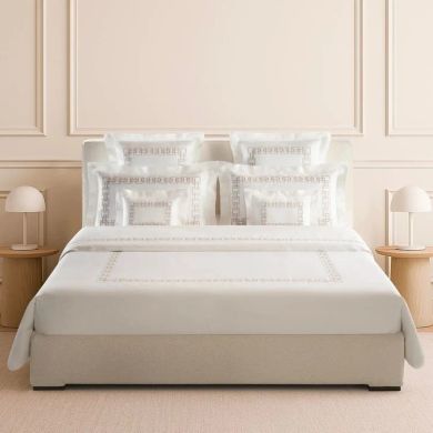 Постель QENA (простыня 280*260, пододеяльник 240*220, наволочка 50*80) WHITE E GRIGIO Biancoperla Белый