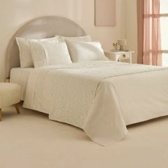 Постельное белье Karaca Vivien, бежевый (простынь 240x260, пододеяльник 200x220, 2 наволочки 50x70) 1000240512001