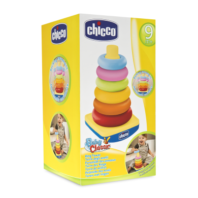 Развивающая игрушка Chicco Башня 07423.50, Разноцветный