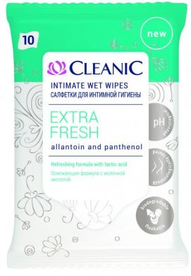 Серветки вологі для інтимної гігієни Cleanic Extra Fresh 10 шт CLV17691